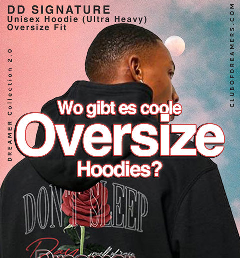 Welche Hoodies sind im Trend? Dreamer Oversize Hoodie in Schwarz